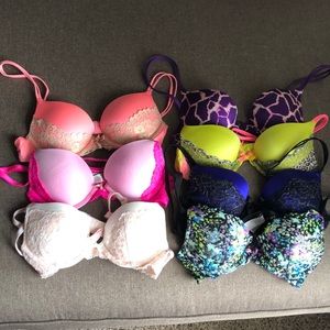 Victoria’s Secret Push-Up Bras - Set of 7